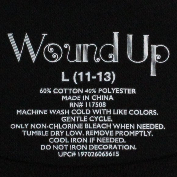 Junior Large 11-13 Cap Sleeve Multi Color Graphic Tee Shirt - Picture 3 of 8